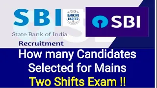 How many Candidates Selected for SBI Clerk Mains Exam !!