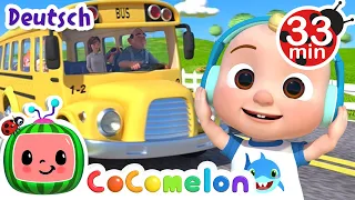 Die Räder des Busses | Kinderlieder und Cartoons | CoComelon | Moonbug Kids Deutsch