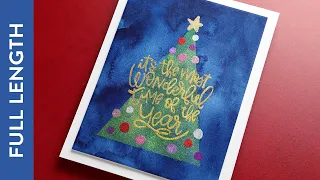 🔴 LIVE REPLAY - Holiday Card Series 2021 - Day 11 - Freehand Watercolor Tree