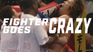 Fighter Goes Crazy After Brutal KO