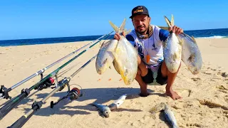 O TRUQUE DO TATUÍ, TÉCNICA INFALÍVEL NA PESCARIA DE PAMPO NA PRAIA.