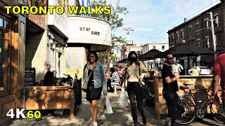 Toronto College Street Walk (Narrated) on September 12, 2020 [4K]