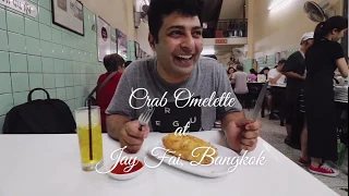 NETFLIX Food - CRAB OMELETTE at Jay Fai Bangkok, Thailand- Thai Street Food - Michelin Star