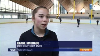 Une journée avec les patineuses de sport étude de Font Romeu