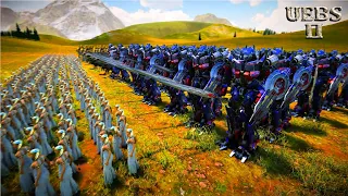 TRANSFORMERS ARMY, T-45s & CLEOPATRA vs 3,000,000 ALIENS | Ultimate Epic Battle Simulator 2 | UEBS 2