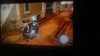 Assassin's creed Brotherhood Ezio Poison Assassin Blade Attack on Female Civilian Ryona 2 Part 1