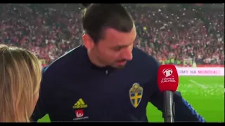 Zlatan podsumowuje mecz z Polską - po polsku !!! J***ć !!!