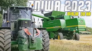 ✓Żniwa 2023✓Misja 30ha?! vs John Deere 9580i WTS✓2x John Deere 6830/9580i WTS✓Fliegl Gigant ASW 271