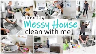 *MESSY HOUSE* CLEAN WITH ME, RAINY DAY CLEANING MOTIVATION, REAL MOM LIFE 2021 - Intentful Spaces