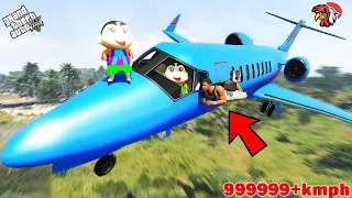 GTA 5:Franklin First Fastest Plane Experience With Shinchan in GTA 5 ! (GTA 5 mods) | PRO DESI GAMER