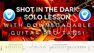 AC/DC - Shot In The Dark Solo Lesson WITH GUITAR PRO TABS