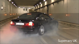 Many BURNOUTS occurred in a Monaco Tunnel!!!