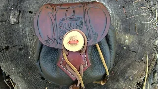 Leather Haversack Fire Kit Handmade Primitive