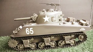 Unboxing and Review of the Henglong 1:16 (scale) RC M4A3 Sherman Tank