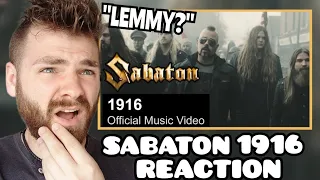 First Time Hearing SABATON "1916" | Motörhead Tribute | Reaction