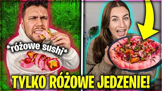 JEMY TYLKO RÓŻOWE JEDZENIE PRZEZ CAŁY DZIEŃ!