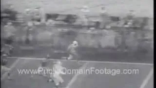 1957 Baltimore Colts lose to Los Angeles Rams Newsreel PublicDomainFootage.com