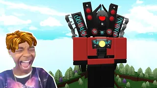 Roblox BUILD A BOAT Funny Moments Memes (TITAN SPEAKERMAN SKIBIDI TOILET)