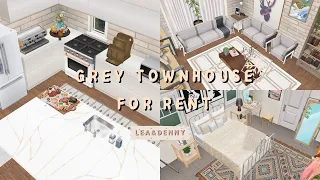 Grey TownHouse For Rent | The Sims Freeplay | Let's Build & house tour | Lea and Denny