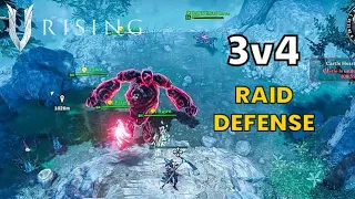 V Rising 3v4 Raid Defense vs Shard Holders