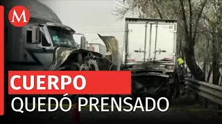 Choque fatal en Autopista México-Querétaro deja 1 muerto y 4 heridos