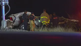 Teen extracted from vehicle, in critical condition, after crash on the San Antonio's southeast side