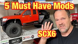 The 5 Must have Mods for the SCX6