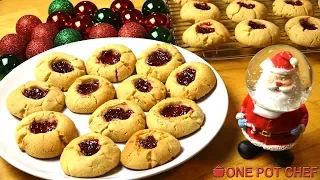 Peanut Butter and Jam (PB&J) Cookies | One Pot Chef