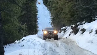 Toyota VS Chevrolet - Canadian Rockies Off Road Wheeling Ice Hill Climbing