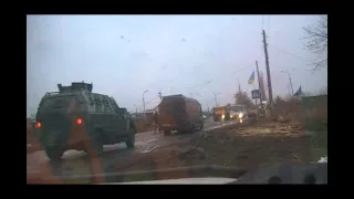 Блок-пост Красный Партизан / Russian-Ukrainian war. Checkpoint Red Partizan (11.12.14)