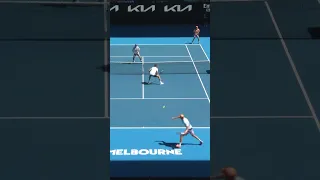 Bizarre shot on OTHER side of net! 🤯