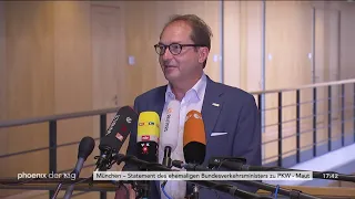 Alexander Dobrindt und Bundesinnenminister Horst Seehofer zum Urteil über die PKW-Maut am 18.06.19