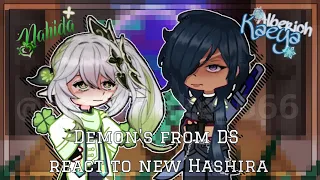 Demon's from Demon Slayer (not all) react to new Hashira | read pls description | snowflake