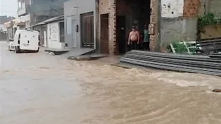 FORTES CHUVAS NO SERTÃO SERGIPANO, CIDADE ALAGADA, NOSSA SENHORA DA GLÓRIA-SE