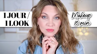 GRWM 1 JOUR / 1 LOOK  :  MAKEUP RAPIDE 10 MIN FACILE & IDÉES DE TENUES PRINTEMPS. Mode & Makeup