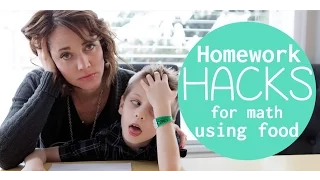 Homework Hacks For Math Using FOOD | Alison from Millennial Moms