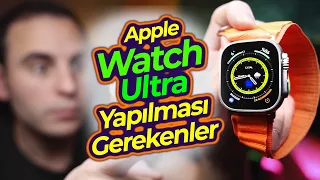Apple Watch Ultra İlk Yapılması Gereken Ayarlar