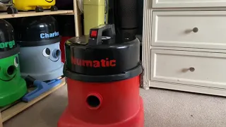 Vintage 1991 Numatic nv380 vacuum cleaner after refurb and demo