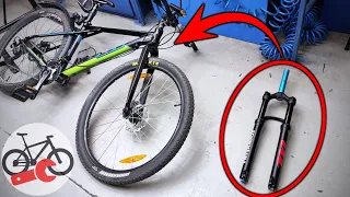 Making the bicycle softer. How to replace a fork on a mtb bike