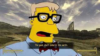 When you make a 10 strength and 10 intellect character in Fallout