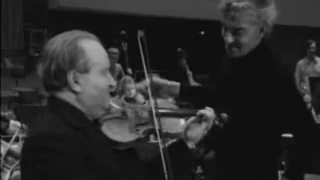Oistrakh and Karajan rehearsal Mozart Violin concerto No.5 (1972)