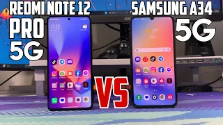 BUKAN PILIHAN SULIT!! FULL COMPARISON REDMI NOTE 12 PRO 5G VS SAMSUNG GALAXY A34 5G