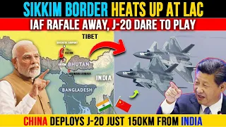 LAC Tensions at Sikkim : China’s Stealth J-20 Fighters Edge Closer to India | Indian Defence Update