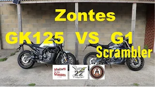 Zontes GK125 vs G1 Scrambler