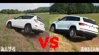 Toyota Rav4 VS Skoda Kodiaq (traction test)