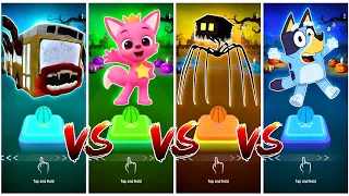 Bus Eater 🆚 Pinkfong 🆚 Spider House Head 🆚 Buley.🎶 Who will win?