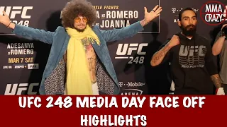 Full UFC 248: Full Media Day Face off highlights