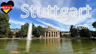 【Stuttgartドイツ】August in Stuttgart Germany/Walking in Stuttgart/EisBistroPinguin/Stuttgarter Weindorf