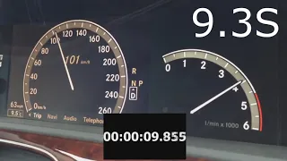 Audi A8 D3 3.0 TDi vs Mercedes S class 320 CDI 0-100 ACCELERATION TEST