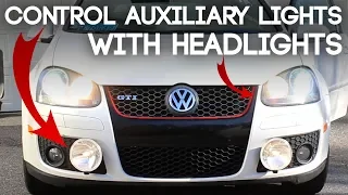 How To Trigger Auxiliary Lights With Highbeams, Lowbeams, or Foglights!